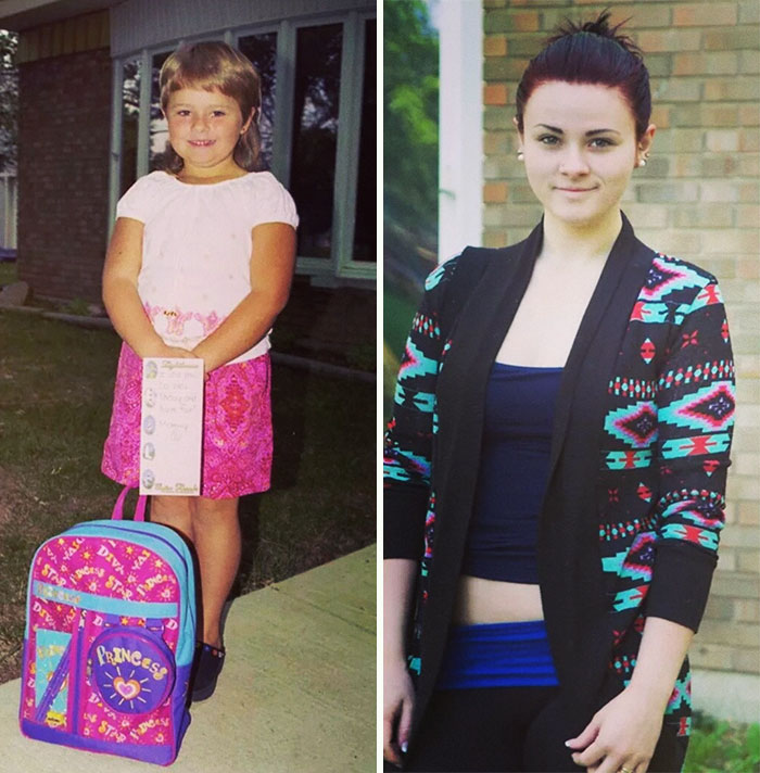 First Day Of Kindergarten (2001) To Last Day Of High School (2014)!