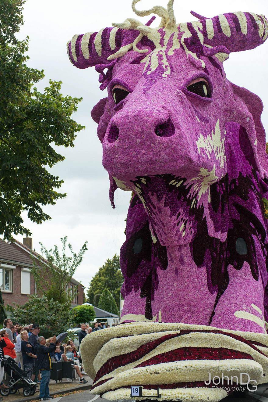 10 Giant Flower Sculptures Made From Dahlias At World’s Largest Flower Parade In The Netherlands