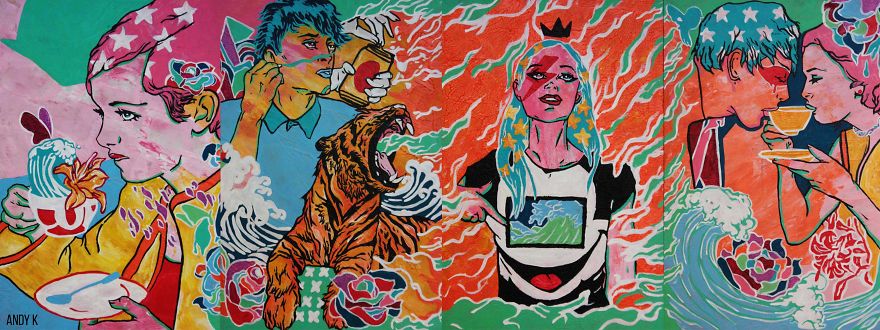 Andrew Kskarafia Pop Art Paintings