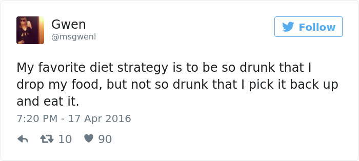 Alcohol Tweet