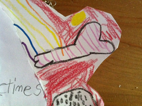 I Teach 1st Grade: A Students Drawing Of A "Dog Bone" With A Rainbow Coming Out Of It