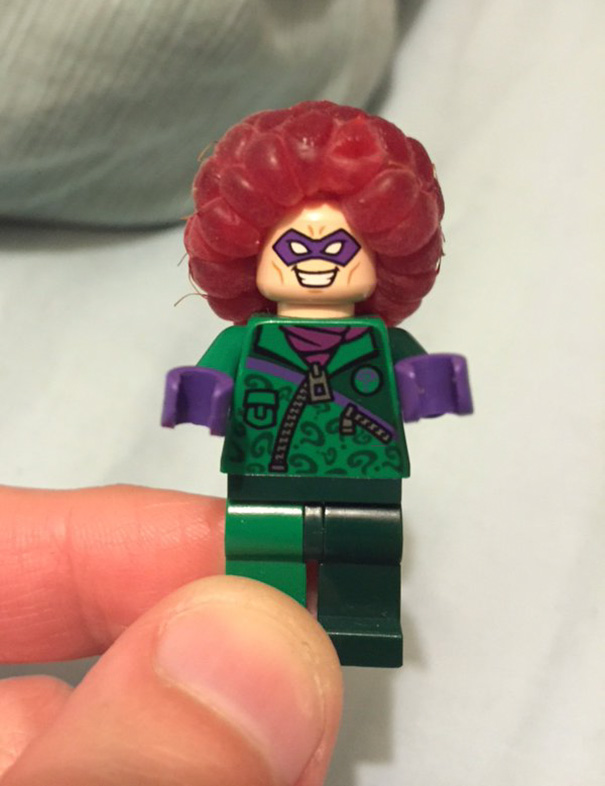 Today I Learned That Raspberries Make Great LEGO Afros