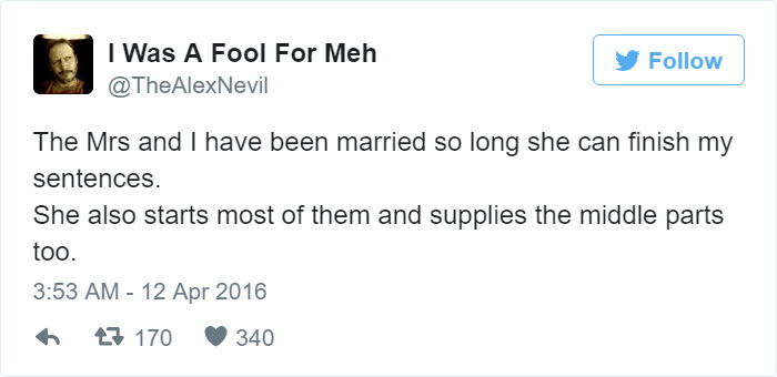 Funny Married Life Tweet
