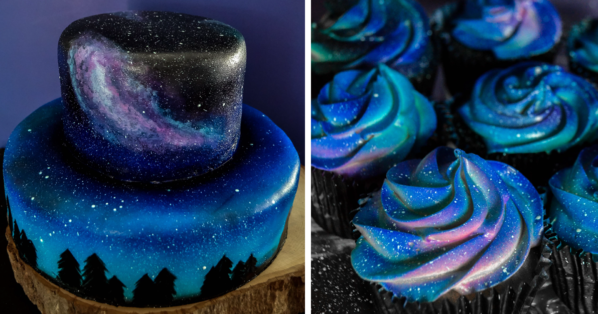 Space and Galaxy Cake - Hayley Cakes and Cookies Hayley Cakes and Cookies