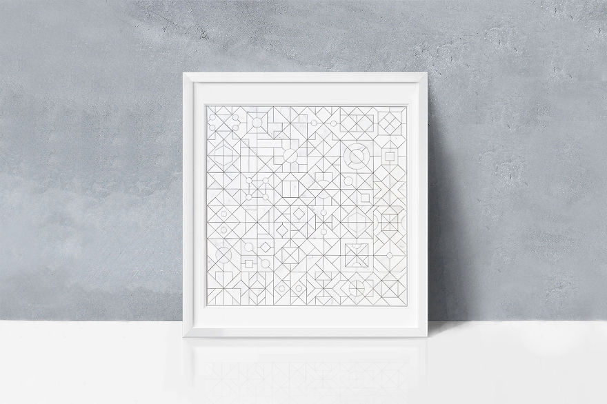 Geometrical Puzzle By Efil T&uuml;rk