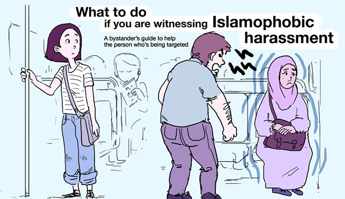 Artist Made A Guide That Shows What To Do When You See Islamophobia