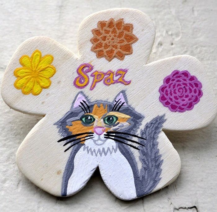 I Paint Portraits Of Pets On Brooches