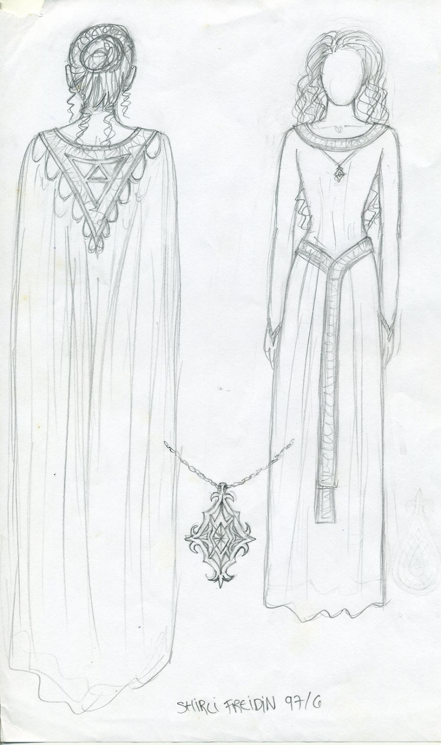 My First Jewelry Design, Which I Drew When I Was 16 Years Old