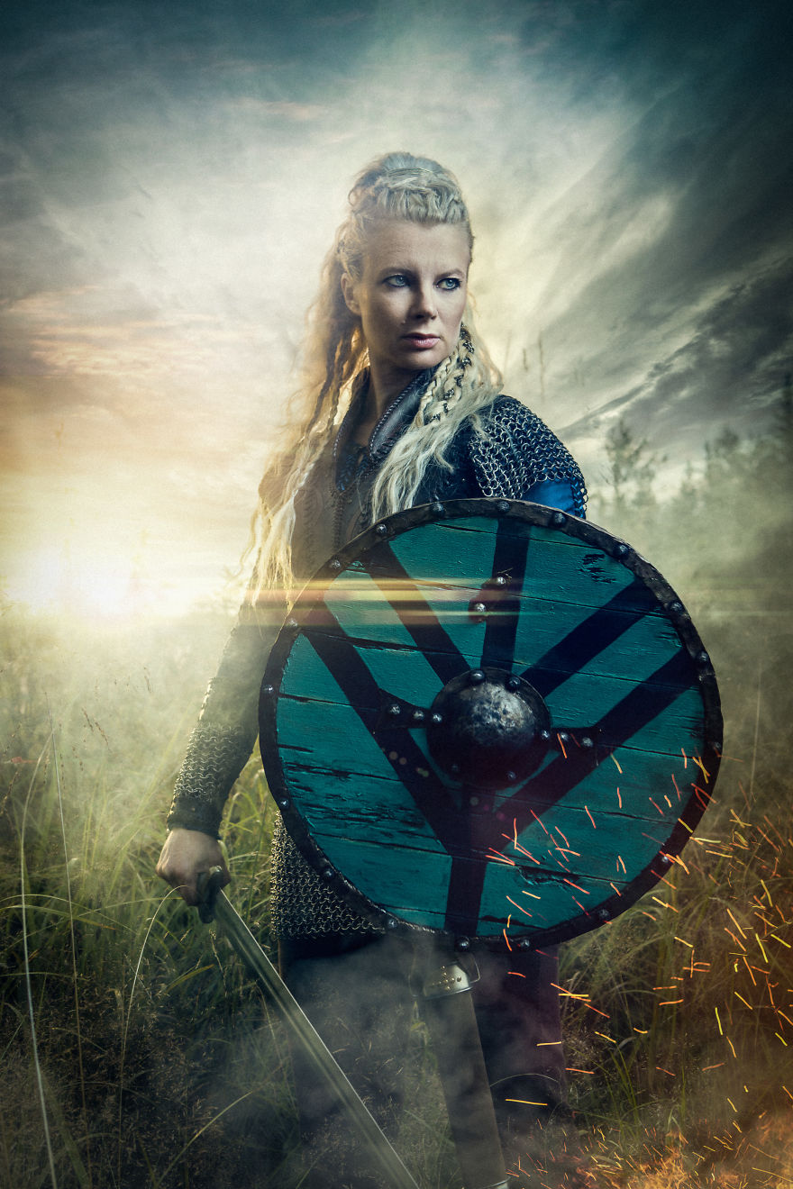 I Organized An Epic Viking Lagertha Themed Photoshoot For My Wife As A Birthday Present