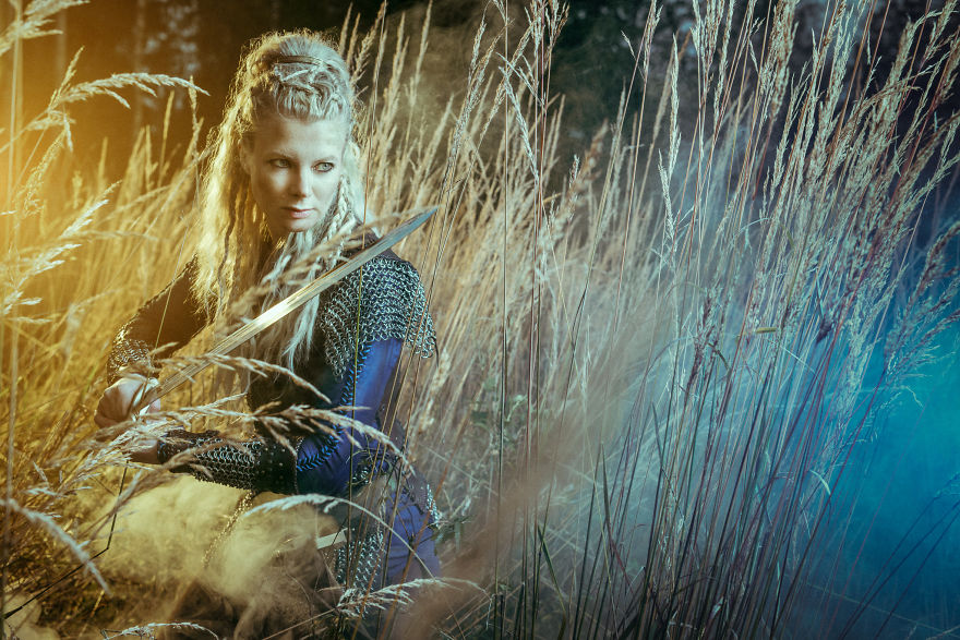 I Organized An Epic Viking Lagertha Themed Photoshoot For My Wife As A Birthday Present