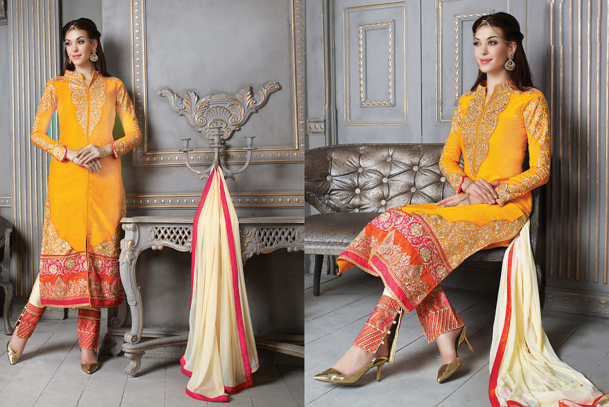 Salwar Kameez -the Most Popular Dress Of Pan- Asia, With A Surat Zing