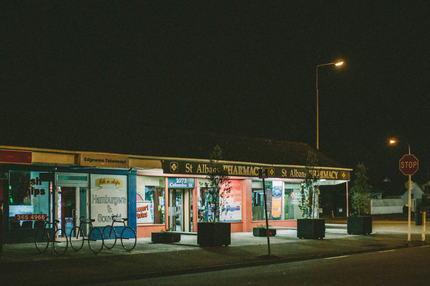 I Captured The Quiet Streets At Night In New Zealand's Third Largest City