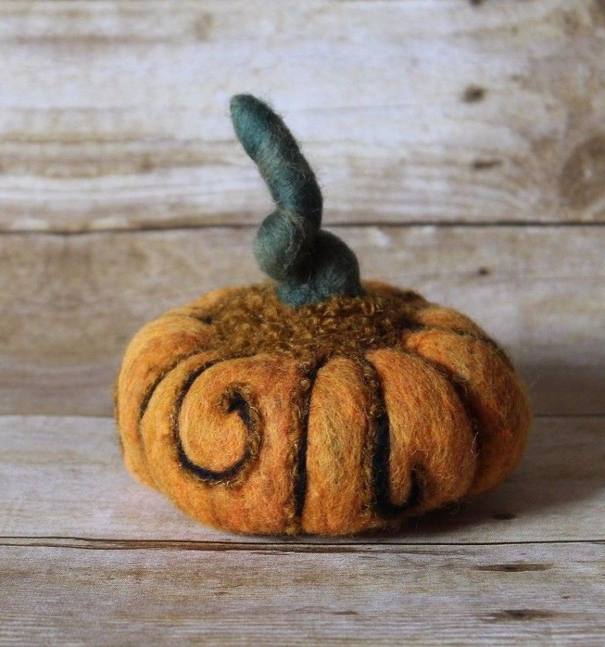 Felted Halloween And Fall Decorations