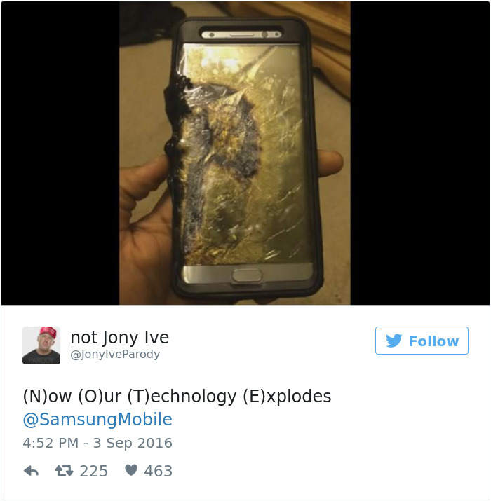 66 Of The Funniest Reactions To The Exploding Samsung Note 7 | Bored Panda