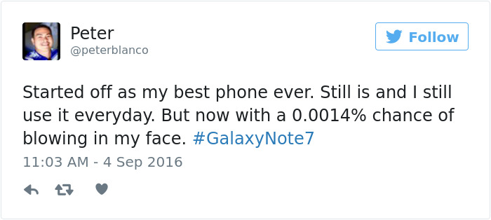 Funny Reaction To Samsung Galaxy Note 7