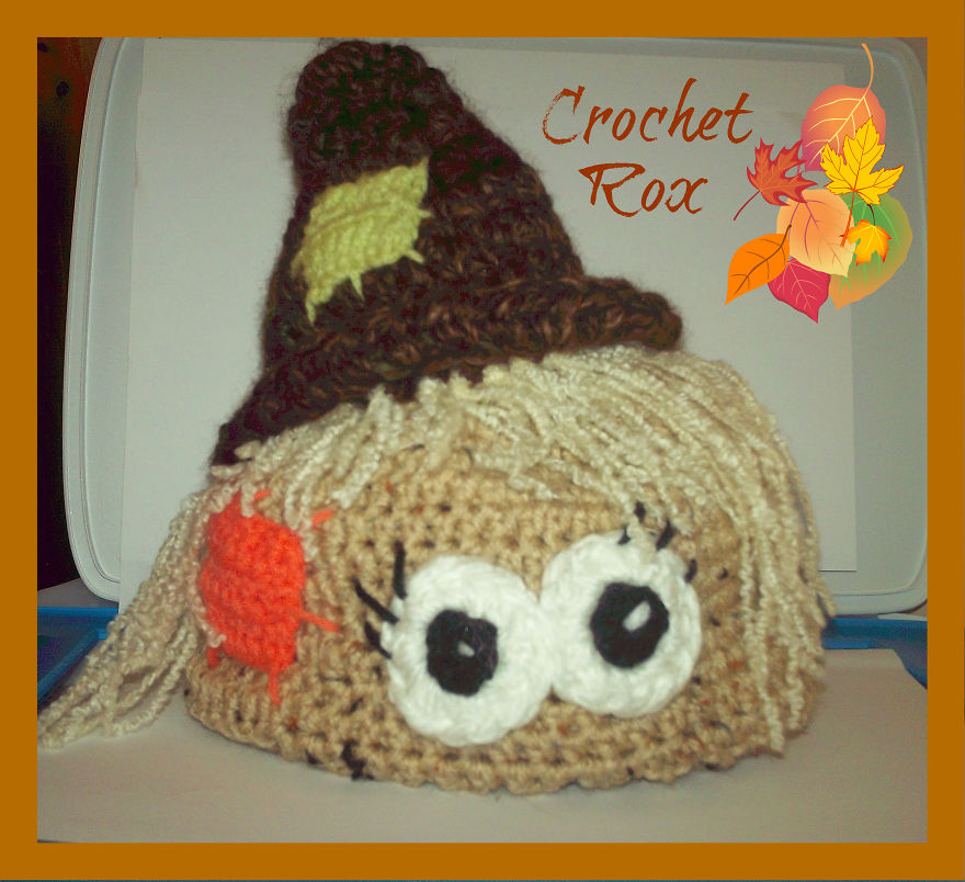 I Crocheted A Scarecrow Hat To Help The Kids Who Are Battling Childhood Cancers