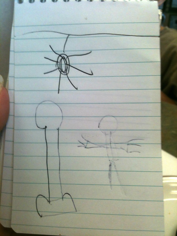 Sun, Tree, And Person (by My Friend's Son)