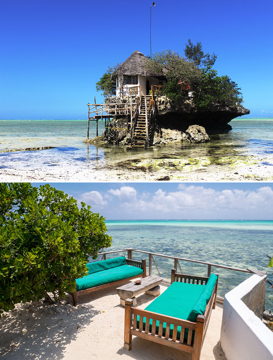 Dine With Breathtaking Views Of Indian Ocean, The Rock, Michamvi Pingue, Zanzibar