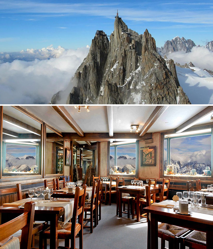 Dine Surrounded By Stunning Mountain Setting, Aiguille Du Midi Restaurant 3842m, Chamonix, France