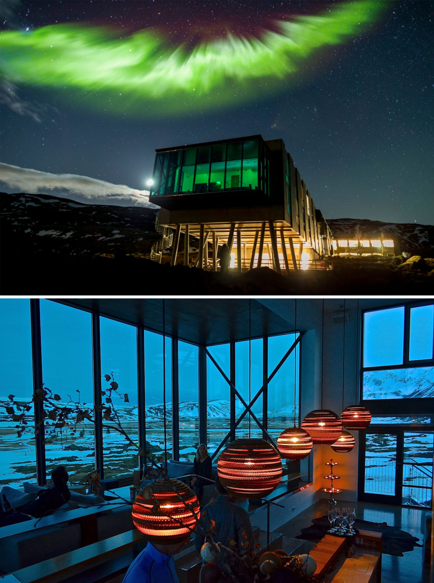 Perfect Location To View The Northern Lights - Northern Lights Bar In Ion Hotel, Iceland