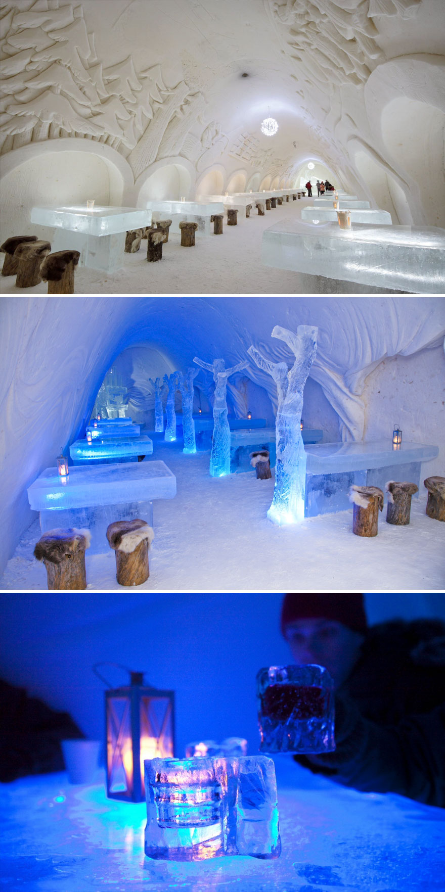 Dine Surrounded By Snow And Ice, The Snowcastle Of Kemi, Kemi, Finland