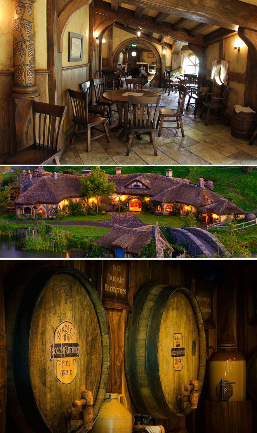 "A Place To Drink, A Place To Meet, A Place To Rest Your Hairy Feet." The Green Dragon Pub In Hobbiton (New Zealand) Is A Perfect Place For A Real LOTR Fan
