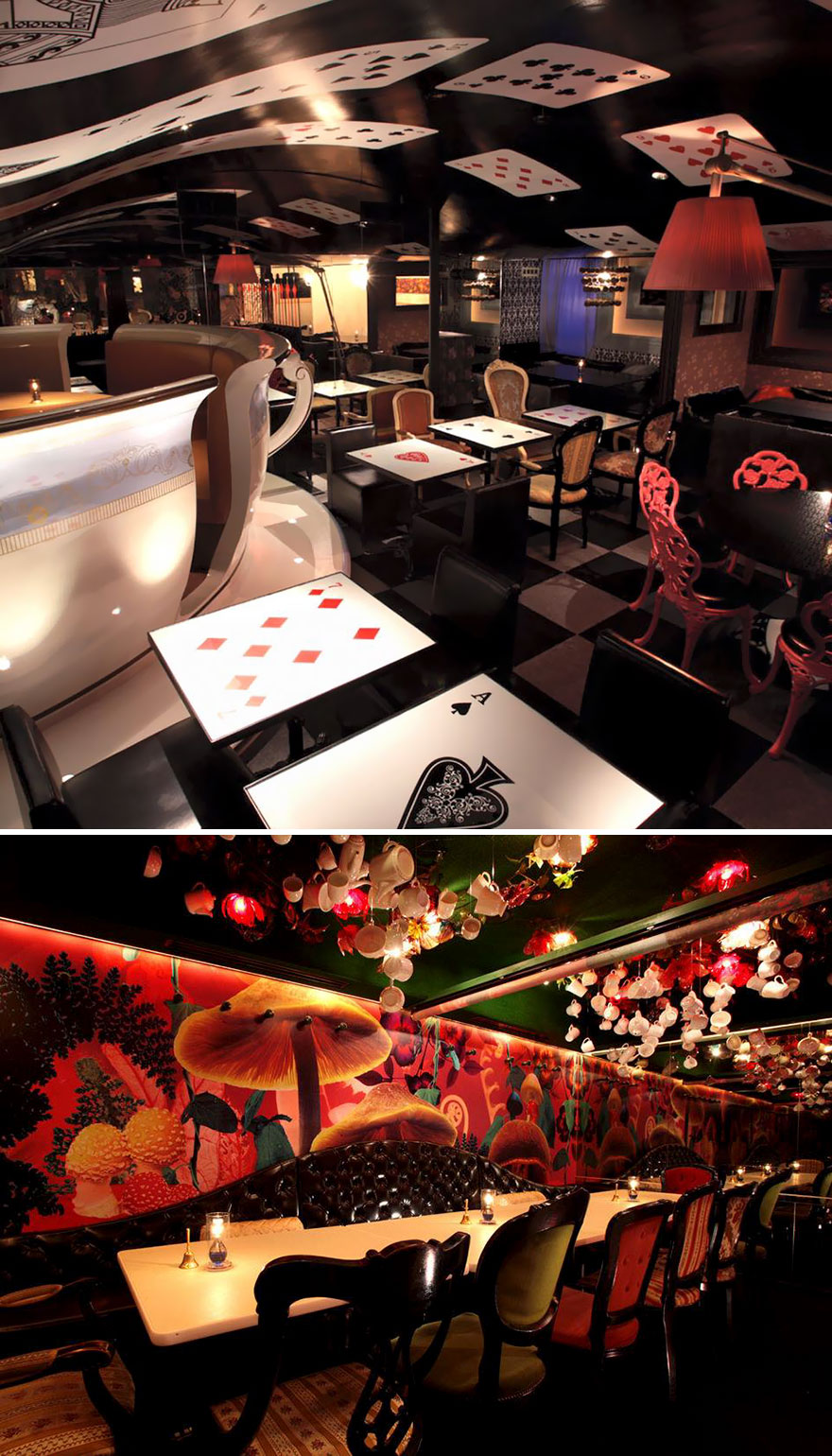 Dine In A Magical Alice World, Alice In A Labyrinth, Tokyo, Japan