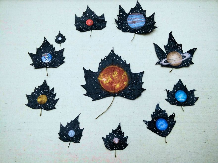 "24 Fallen Leaves" - An Out-of-this-world Art Project Created With The Love Of Two Georgian Artists
