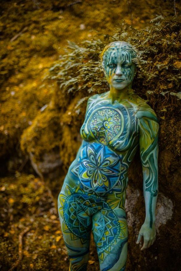 Autumn Body Painting Series By Vilija Vitkute
