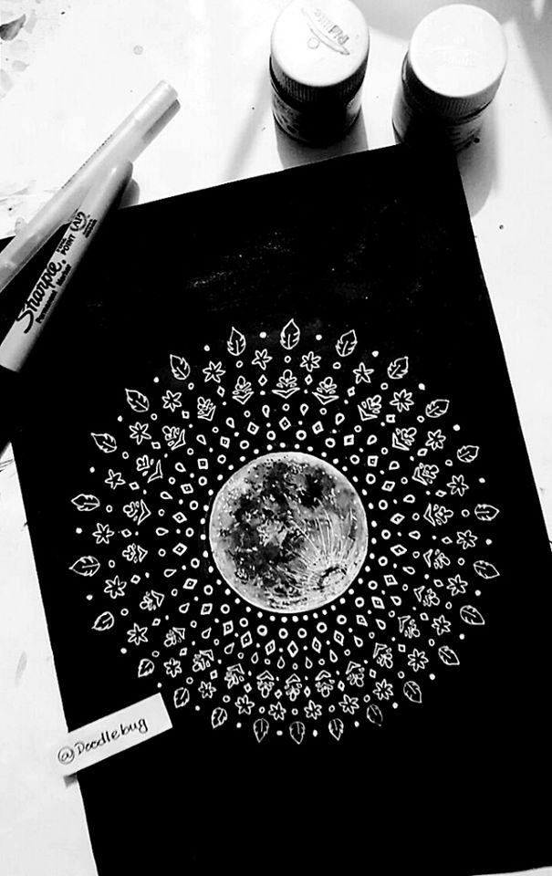 Quick Doodle: The Sun, The Moon, & The Stars.