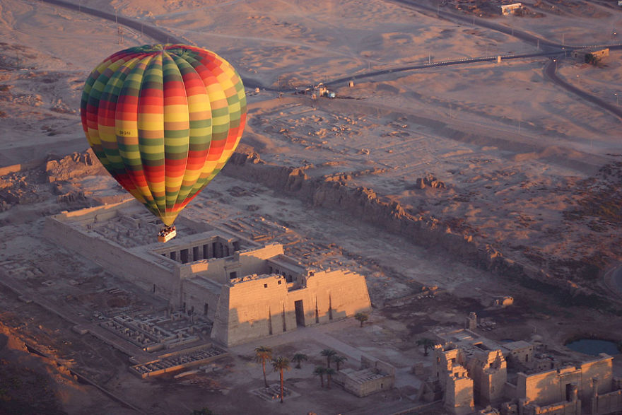 Balloon Overview Of The Valley Of The Kings At Sunrise, Egypt