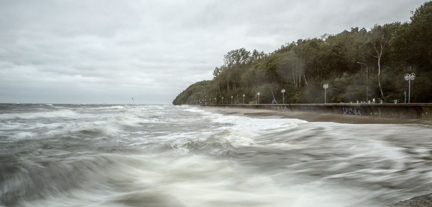 Stormy Weather.. Baltic Sea, Gdynia, Poland
