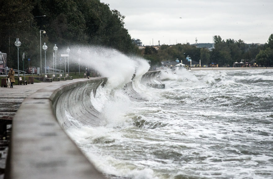 Stormy Weather.. Baltic Sea, Gdynia, Poland