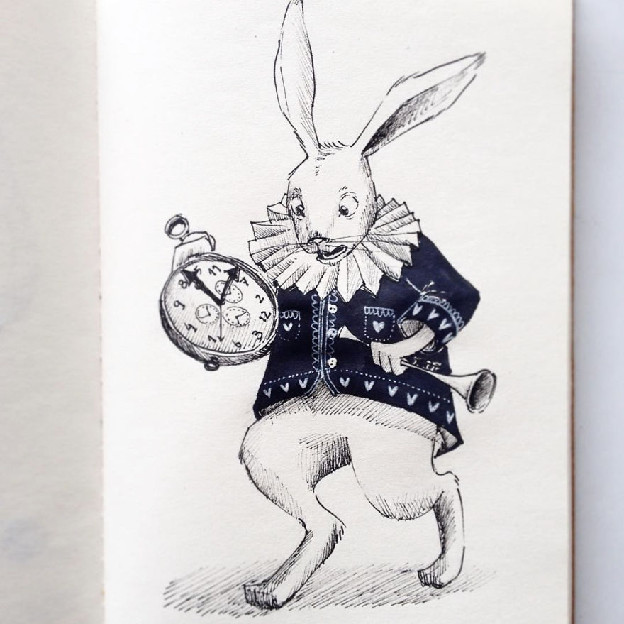 I'm Doing A Drawing A Day About Alice In Wonderland