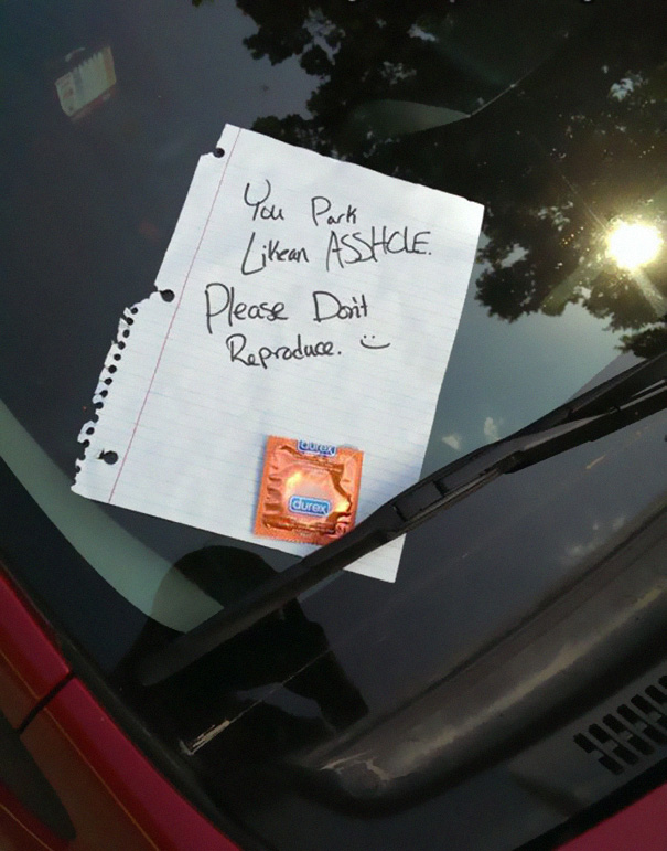 Anonymous Vigilante Is Fighting Asshole Drivers With This Genius Parking Note