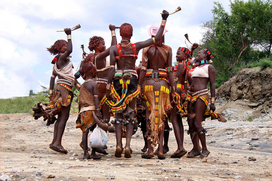 Ritual Dance, Hamer People‏, Ethiopia