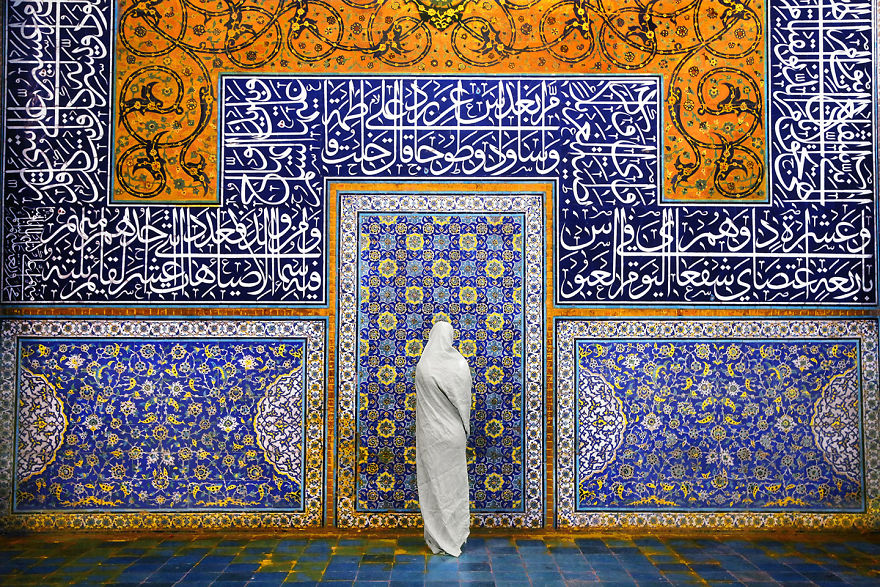 A Woman In Sheikh Lotfollah Mosque, Isfahan, Iran