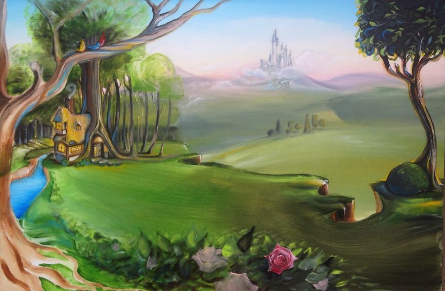 Disney Sleeping Beauty Scene I Imagined And Painted