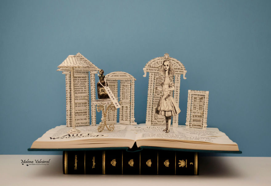 Book Sculptures Are My Passion, I Work With Paper To Create Elaborated Forms