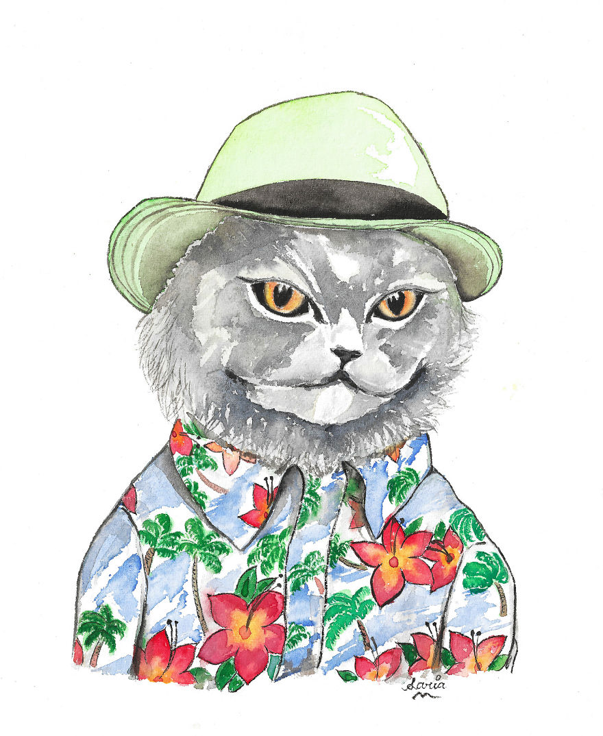 Bangladeshi Artist Draws Pet Animals In Exchange For Donations Which Go To Local Animal Shelters And Clinics