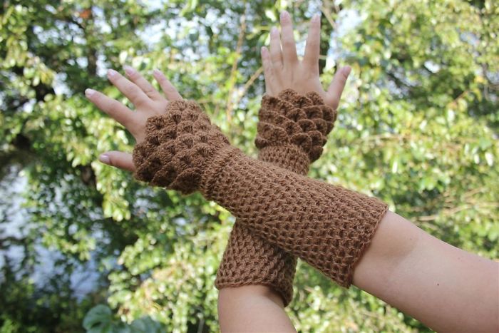 Dragon Accessories With Crochet Scales Will Keep You Warm In Winter