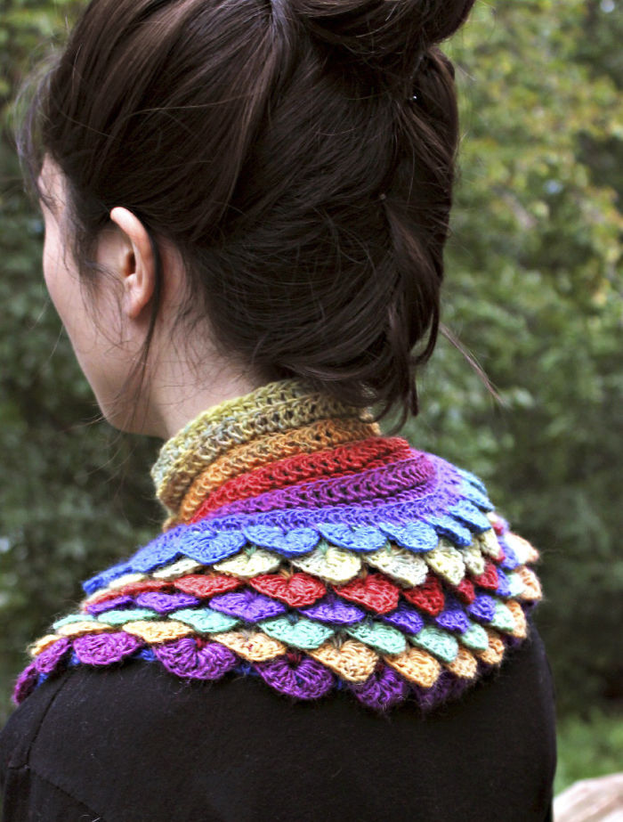 Dragon Accessories With Crochet Scales Will Keep You Warm In Winter