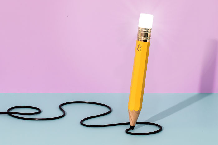 This Pencil Lamp’s Cord Creates Doodles Around Your Room