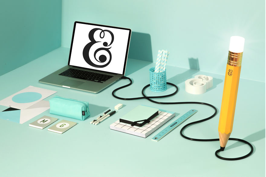 This Pencil Lamp's Cord Creates Doodles Around Your Room