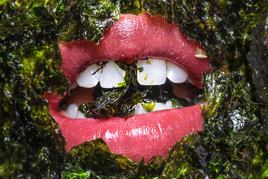 I Photographed My "Tulips" Series With The Human Lips.
