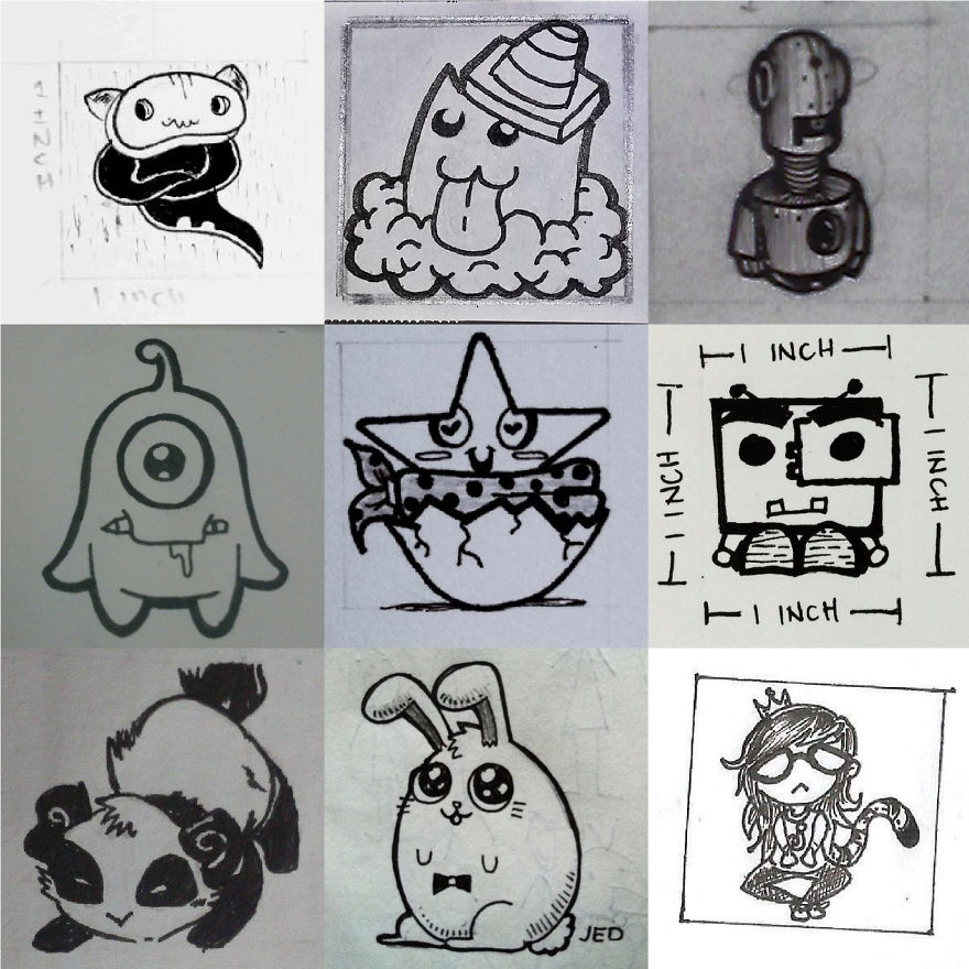 Doodlers Combined Their Doodle Characters For A Shirt. The Results Are Amazing!