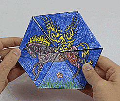 I Combined Coloring Books, Origami And Math Using Sorcery
