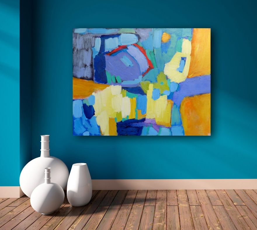 Original Abstract Paintings Filled With Colour