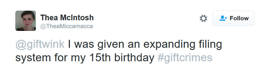 10+ Funniest Gift Crimes Tweets
