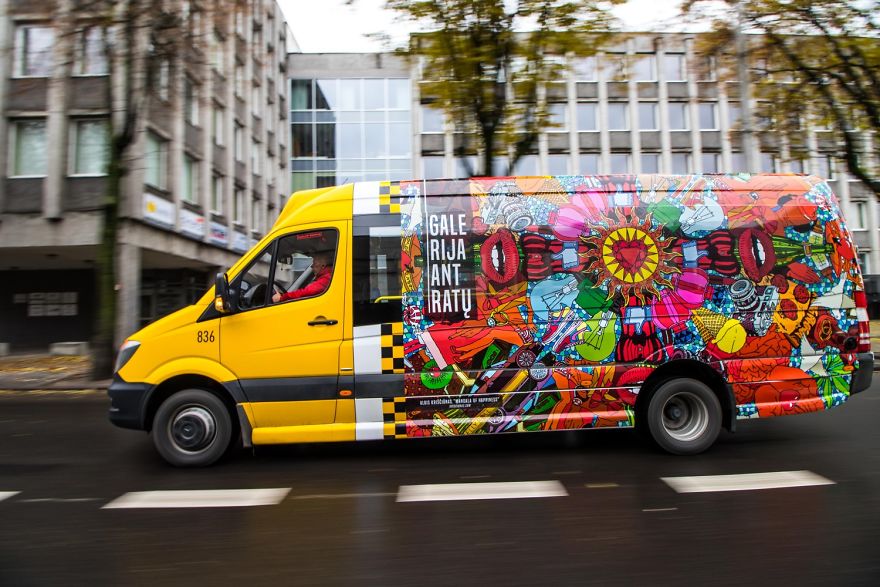 Gallery On Wheels: Pop Artworks On Public Transport